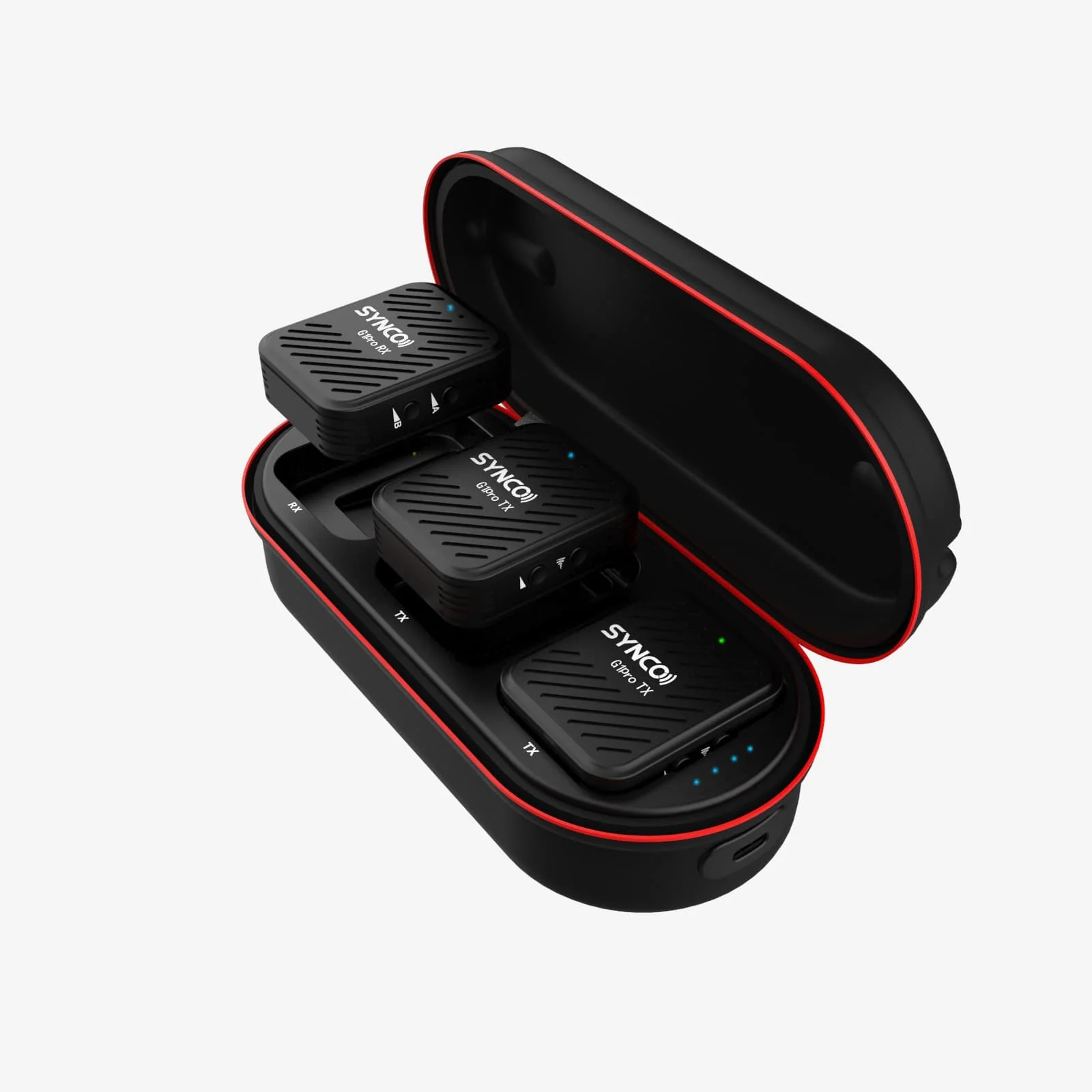 SYNCO G1 Pro Wireless Tie Clip Microphone with Charging Case, 24h Recording Total, Noise Reduction, 200m Transmission Range - Image 3