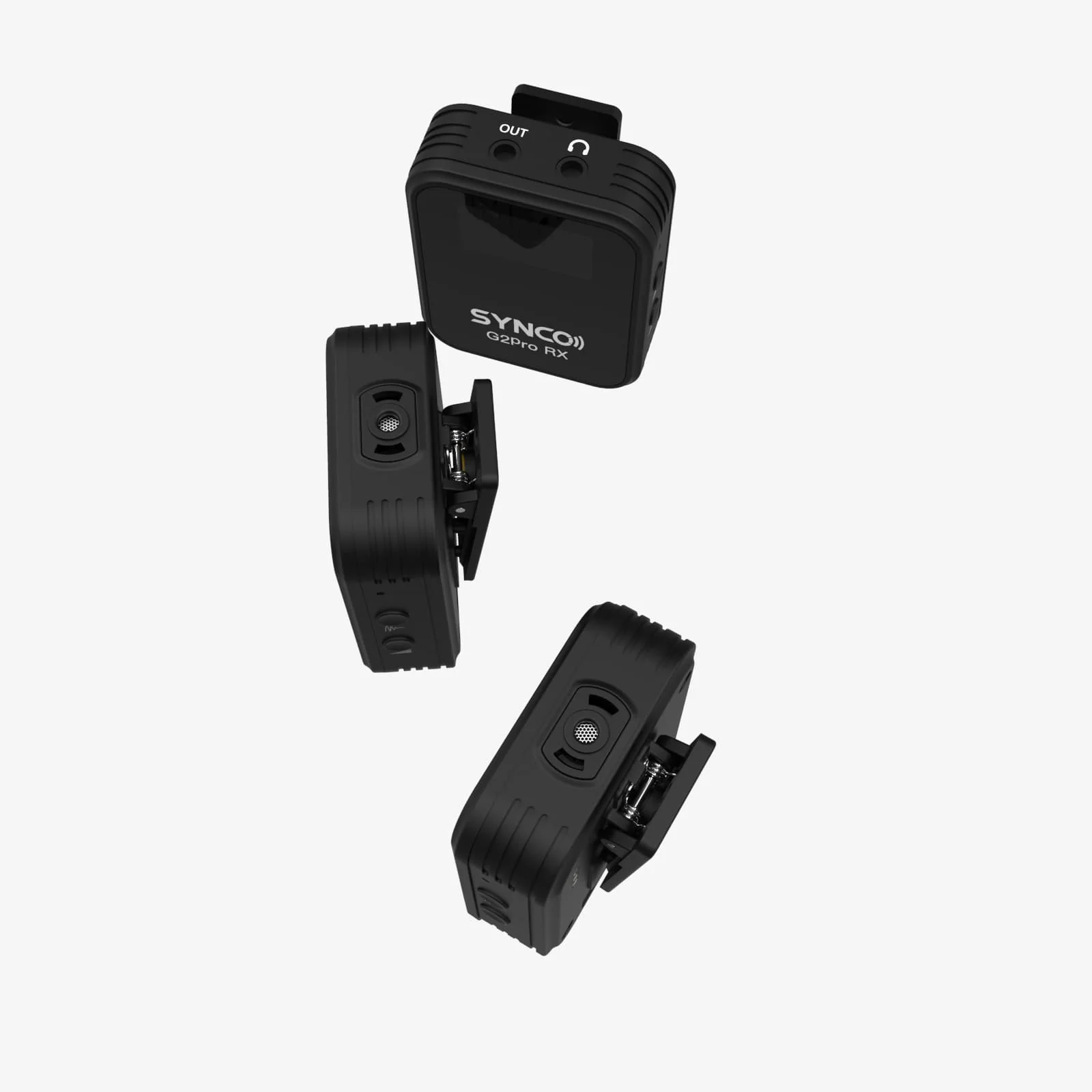 SYNCO G2 Pro Long Range Wireless Microphone with Charging Case, 24h Recording Total, One-Click Noise Cancellation, 200m Transmission, TFT Screen - Image 3