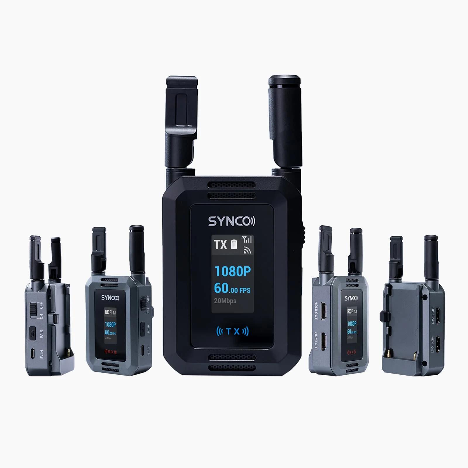 SYNCO XVision HD Wireless HDMI Video Transmission System, 200m Range, Multi-Screen Monitoring, 40ms Low Latency - Image 3